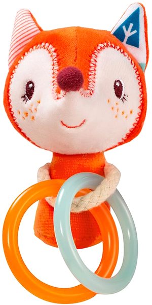 Rattle Lilliputiens - Alice the fox - small rattle .