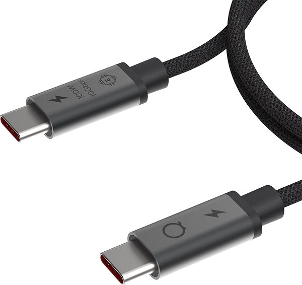 Dátový kábel LINQ USB-C 3.2 Gen.2 Cable 100 W / 10 Gbps 2 m – Space Grey ...