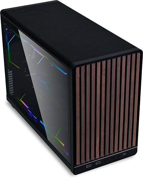 PC Case Lian Li A3-mATX black(Wooden Front ...