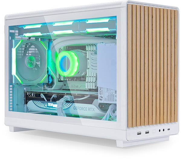 PC Case Lian Li A3-mATX white(Wooden Front ...