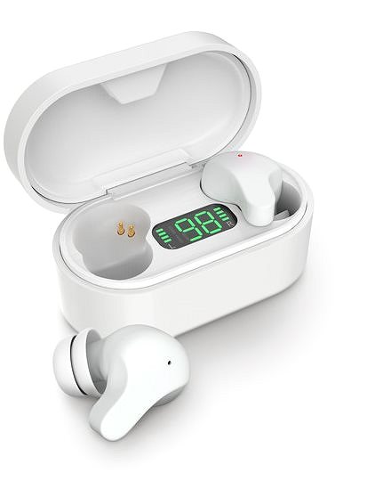 Vezeték nélküli fül-/fejhallgató LAMAX Taps1 White Oldalnézet