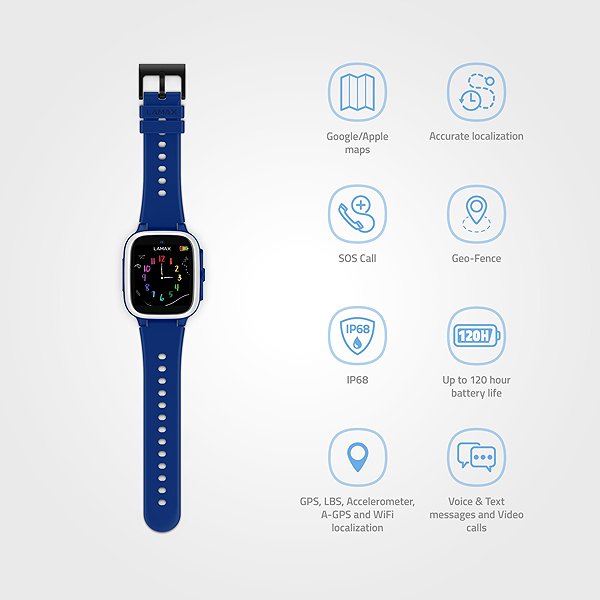 Smart Watch LAMAX WatchY4 Play Blue ...