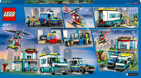 Lego® City 60371 Emergency Vehicles Hq - Lego Set | Alza.Sk