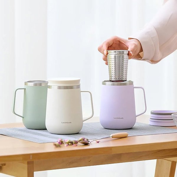 Thermal Mug LocknLock Thermo mug for tea METRO 400 ml mint ...