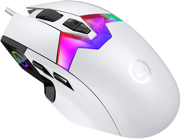 Gaming Mouse LORGAR MSP80, white ...