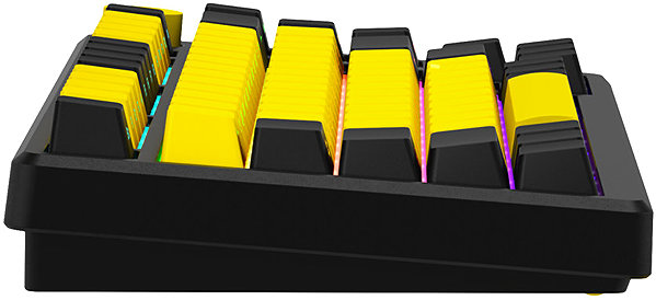 Gaming Keyboard LORGAR KBP7075MW, black/yellow - CZ ...