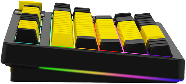 Gaming Keyboard LORGAR KBP70TKLW, TKL black/yellow - CZ ...