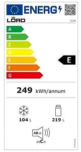 Refrigerator LORD C14 Energy label