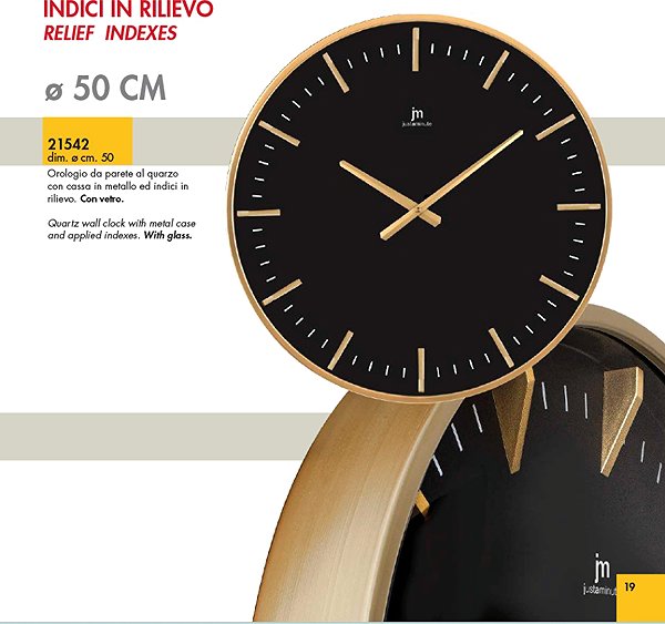 Wall Clock LOWELL Design wall clock 21542 50 cm ...