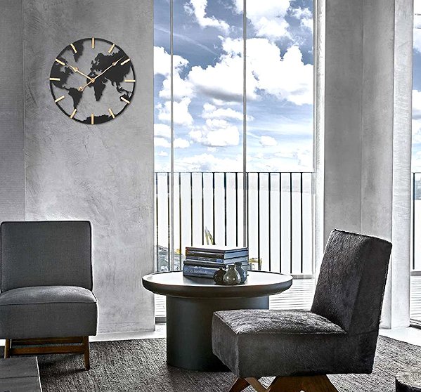 Wall Clock LOWELL Design wall clock 21552 50 cm ...