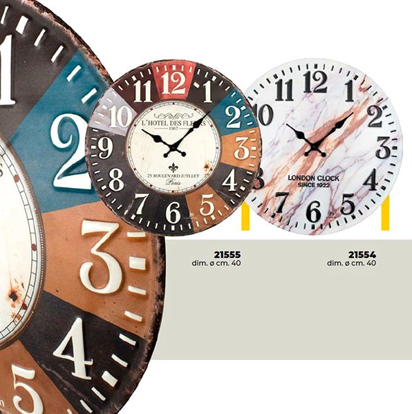Wall Clock LOWELL Design wall clock 21555 40 cm ...
