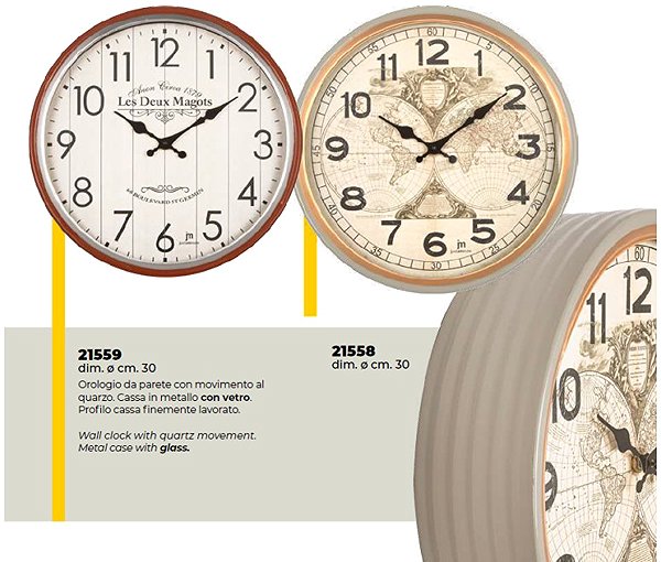 Wall Clock LOWELL Design wall clock 21559 30 cm ...