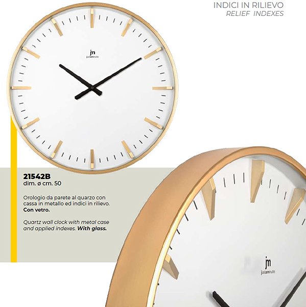 Wall Clock LOWELL Design wall clock 21542B 50 cm ...