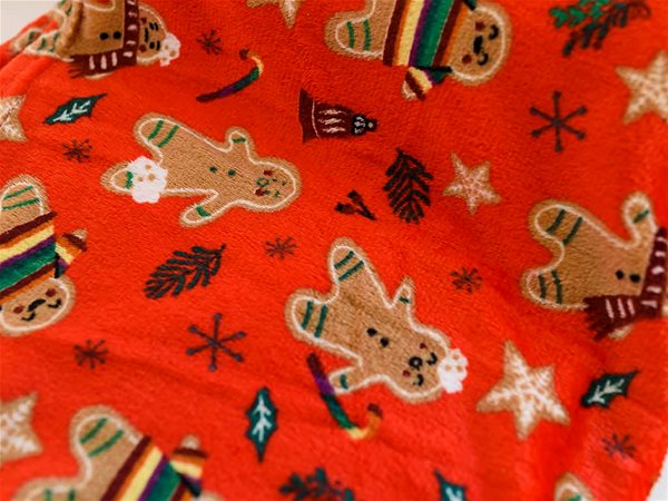 Deka TEXTILOMANIE Červená vianočná mikroplyšová deka Vianoce 180 × 200 cm ...