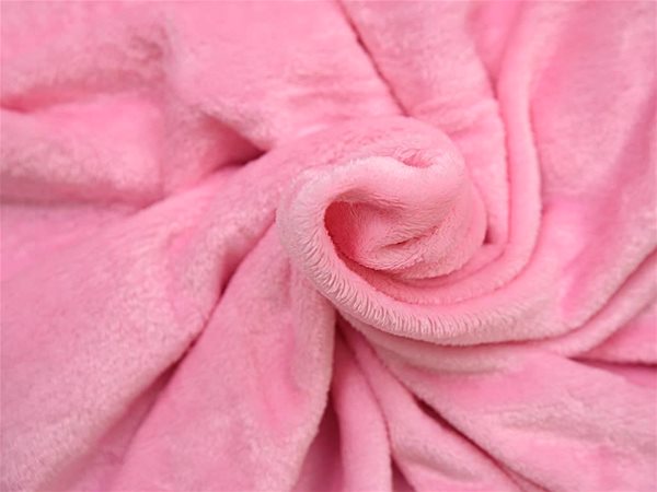 Deka TEXTILOMANIE Svetlo ružová mikroplyšová deka Violet 200 × 230 cm ...