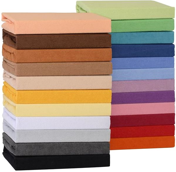 Plachta na posteľ Kvalitex Froté plachta na posteľ sýto žltá 90 × 200 cm ...