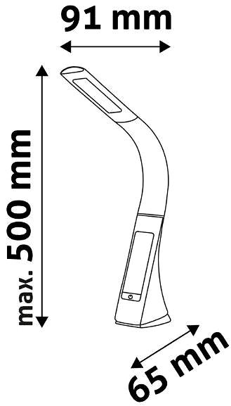 Stolová lampa Avide Kožená stmievateľná LED lampa 6 W hnedá ...