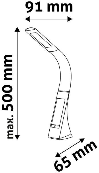 Stolní lampa Avide Kožená stmívatelná LED lampa 6W bílá ...