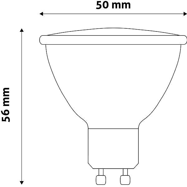 LED Bulb ENTAC LED bulb GU10 6,5W 505lm, warm, equivalent 46W ...
