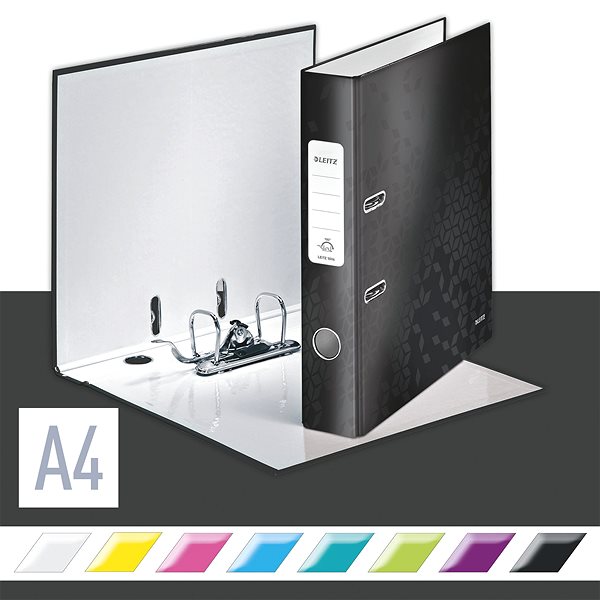 Ring Binder Leitz 180° WOW A4 52mm Black Features/technology