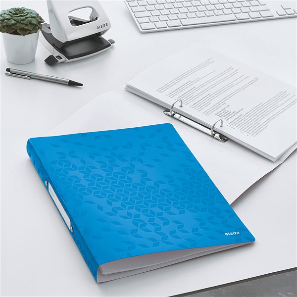 Ring Binder Leitz WOW A4 32mm Blue Lifestyle