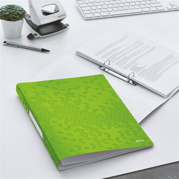 Ring Binder Leitz WOW A4 32mm Green Lifestyle