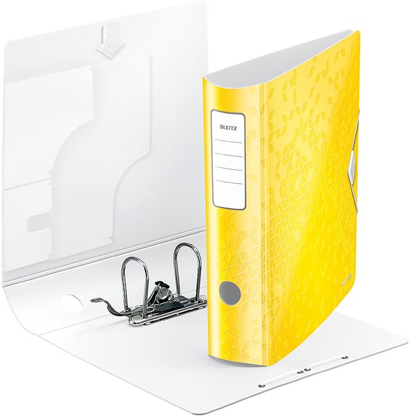 Ring Binder Leitz 180° Active WOW A4 82mm Yellow Lateral view