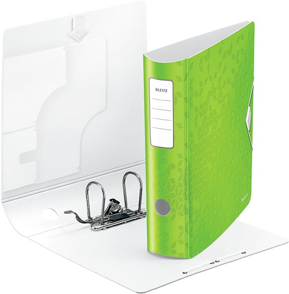 Ring Binder Leitz 180° Active WOW A4 82mm Green Lateral view