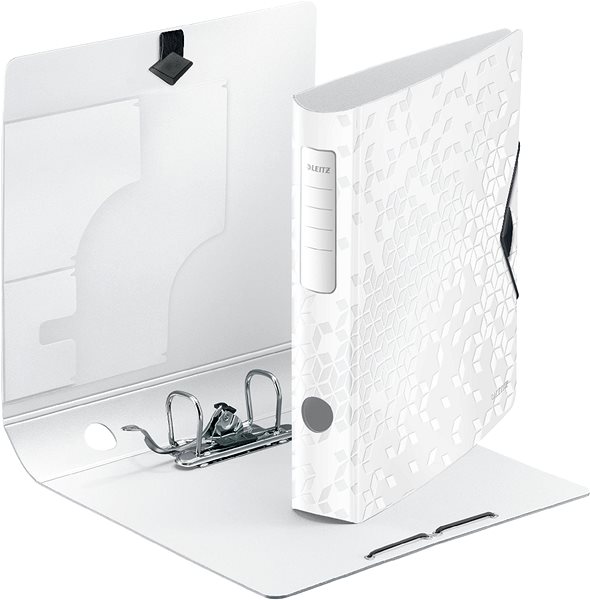 Ring Binder Leitz 180° Active WOW A4 65mm White Lateral view