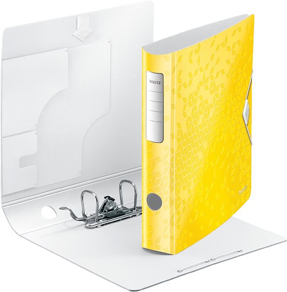 Ring Binder Leitz 180° Active WOW A4 65mm Yellow Lateral view