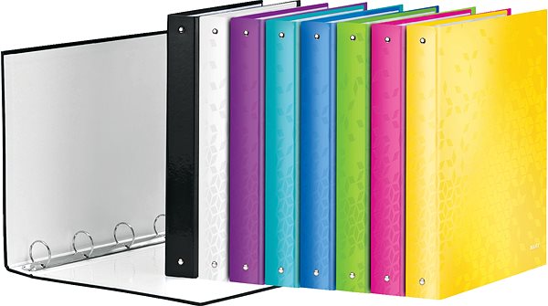 Ring Binder Leitz WOW A4 Maxi Four-ring 40mm Yellow Features/technology