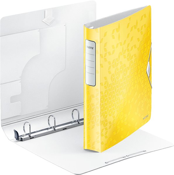 Ring Binder Leitz Active WOW SoftClick A4 52mm Yellow Lateral view