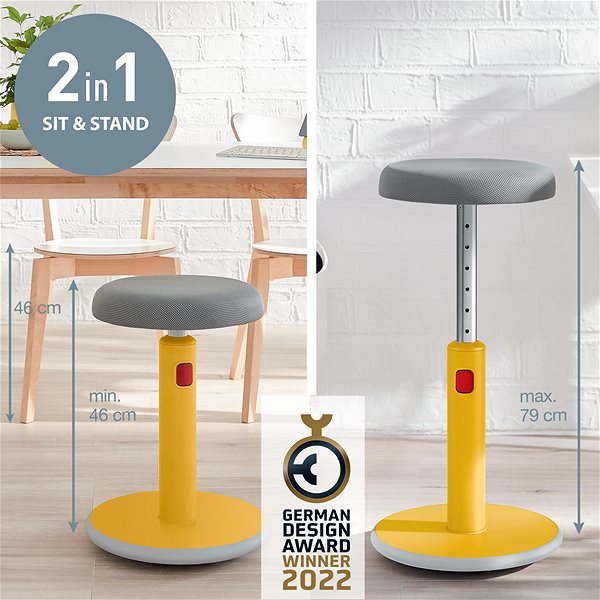 Office Chair LEITZ ERGO Cosy yellow ...