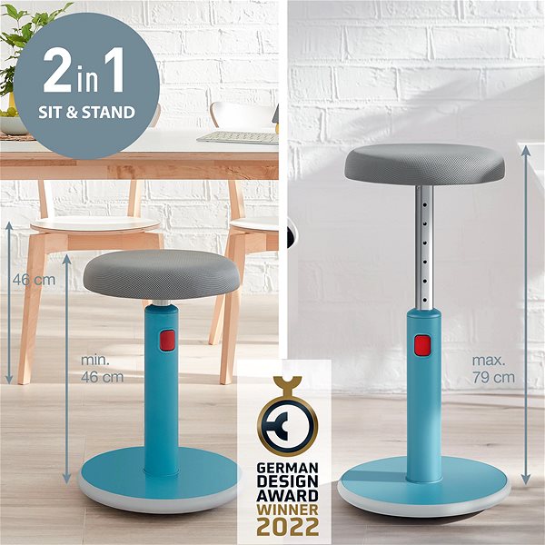 Office Chair LEITZ ERGO Cosy blue ...