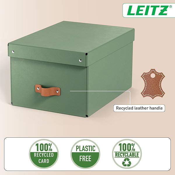 Aufbewahrungsbox LEITZ Puro, Größe M, grün - 2er-Set ...