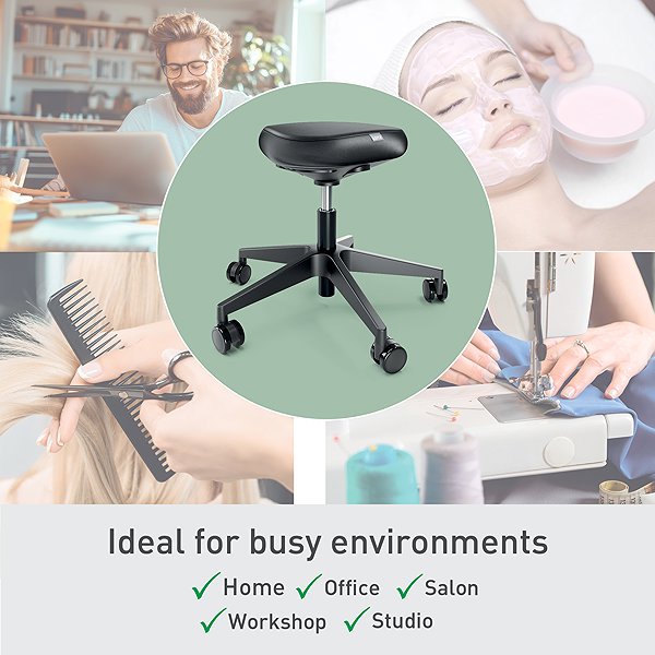 Office Chair LEITZ Ergo black, synthetic leather cover ...