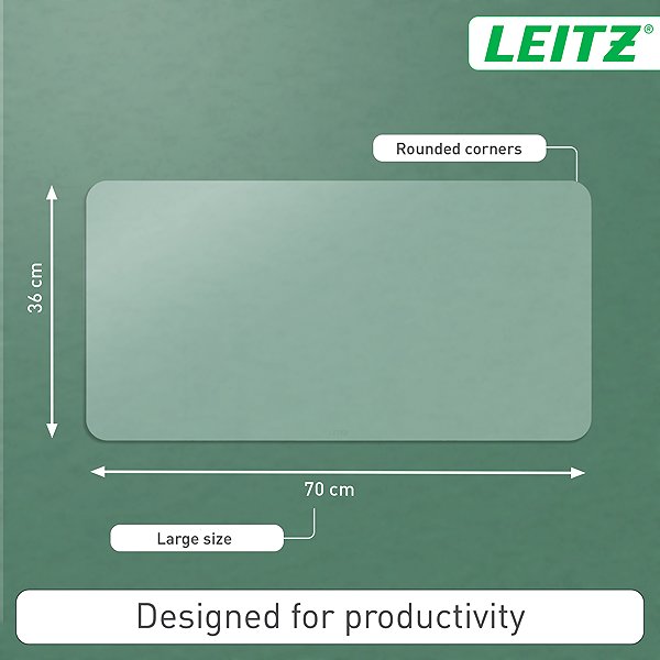Mouse Pad LEITZ 36 x 70 cm, transparent ...