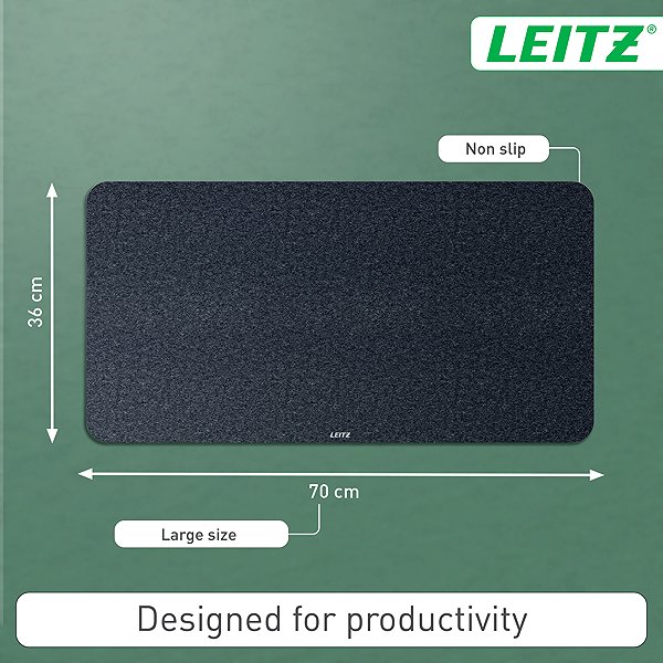 Egérpad Leitz 36 × 70 cm, sötétszürke ...