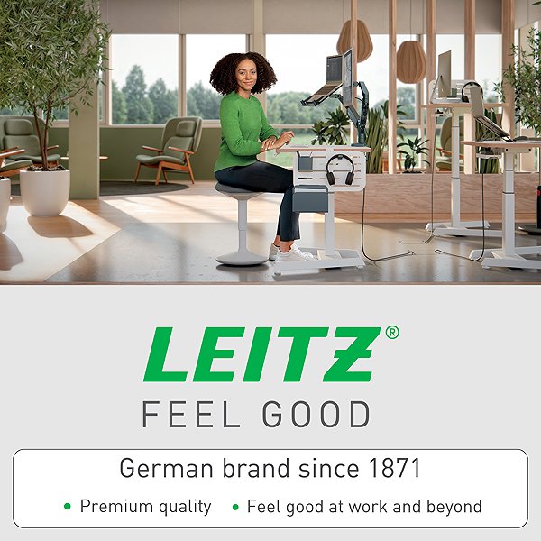 Mauspad LEITZ recyceltes Leder 36 x 70 cm, dunkelgrau ...