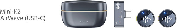 LUUCCO AirWave Mini K2 USB-C Drahtloses Lavalier-Mikrofon-System .