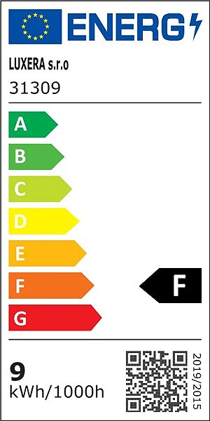 Kerti világítás Luxera Prezent Umera LED kerti állólámpa, 9 W, IP44, fekete Energia címke