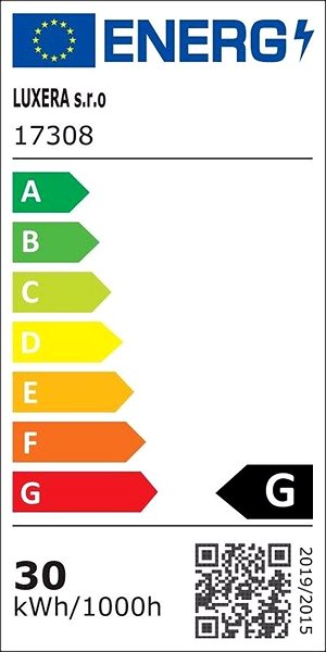 Ceiling Light Luxera LED Ceiling light with remote control Kraton 39,3 cm Energy label