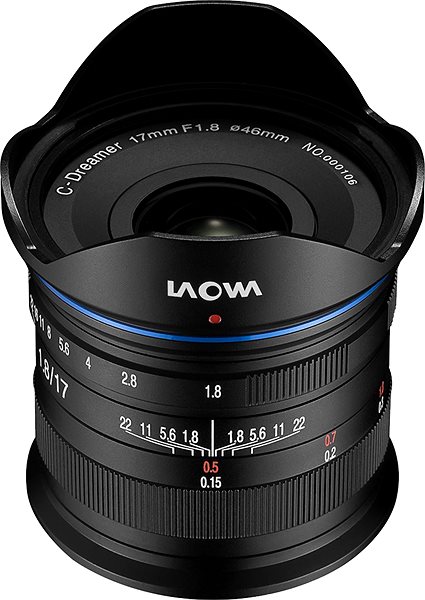 Lens Laowa 17mm f/1.8 MFT Lateral view
