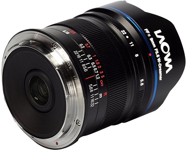 Objektív Laowa 9 mm f/5,6 FF RL – Nikon Bočný pohľad