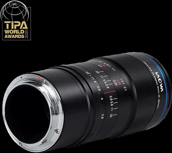 Objektív Laowa 100 mm f/2,8 2 : 1 Ultra Macro APO Canon Bočný pohľad