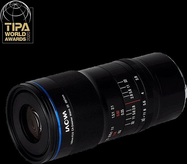 Objektív Laowa 100 mm f/2,8 2 : 1 Ultra Macro APO Canon Bočný pohľad