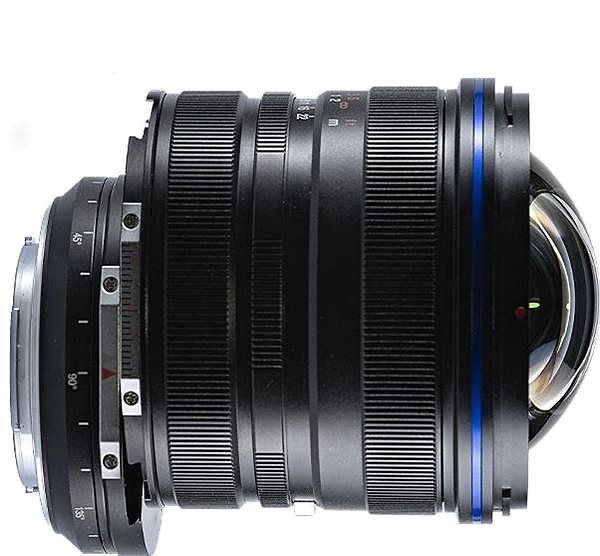 Objektív Laowa 15 mm f/4,5 Zero-D Shift Nikon Bočný pohľad