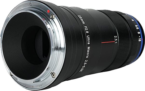 Objektív Laowa 25 mm f/2,8 2.5-5X Ultra-Macro Canon Bočný pohľad