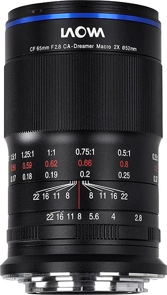 Objektiv Laowa 65mm f/2,8 2X Ultra Macro Canon Screen