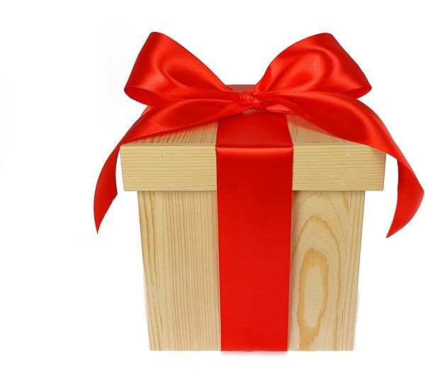 Úložný box LAALU Škatuľka DELUXE drevená prírodná 17 × 17 cm ...
